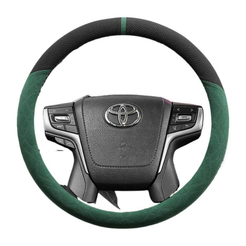 Чехол на руль из замши для Toyota Prado, Camry (6-е и 7-е поколения), Reiz, Land Cruiser и Land Cruiser Prado