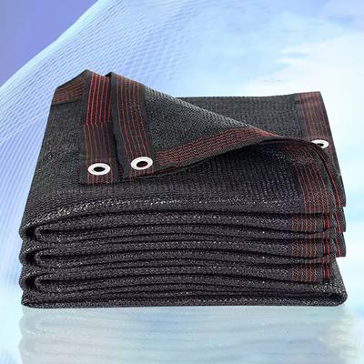Уличный тент 6х6 м, сетка для затенения из HDPE с защитой от УФ-лучей, степень затенения 60-75%, автомобильная пергола, гараж, сетка для защиты от солнца, черная