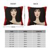 Diva Lady In Black Square Pillowcase Polyester Linen Velvet Pattern Zip Decor Pillow Case Room Cushion Cover