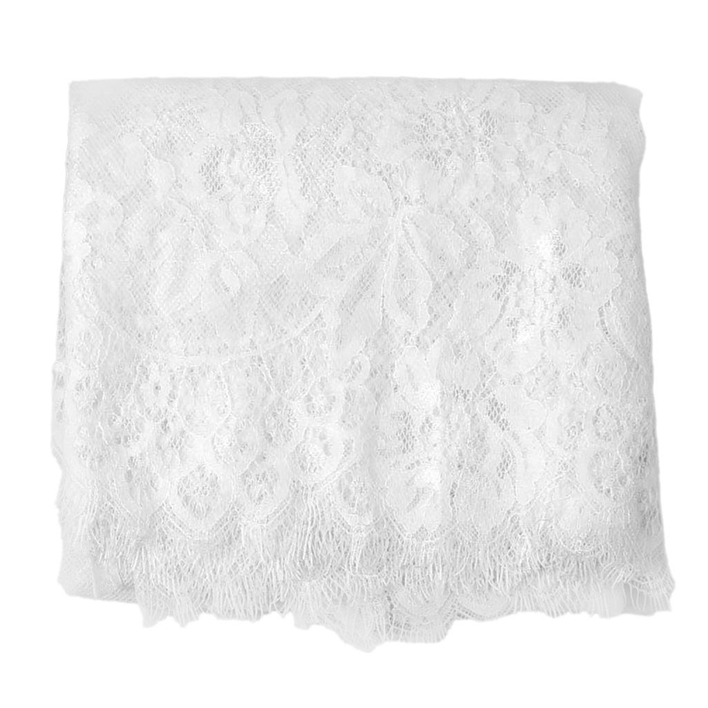 White Lace Table Runner French Wedding Table Cloth Family Table Decoration 36x300cm