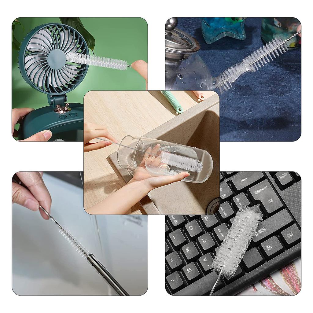 Щетки для чистки Щетка для бутылок Щетка для бутылок Длинная щетка для молочного шланга Нейлоновая щетка для соломинок для пробирок Носик чайника