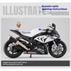 1/12 Модель мотоцикла BMW HP4 Металлическая литая модель локомотива Симуляция Свет Коллекция Украшение Подарок для мальчика