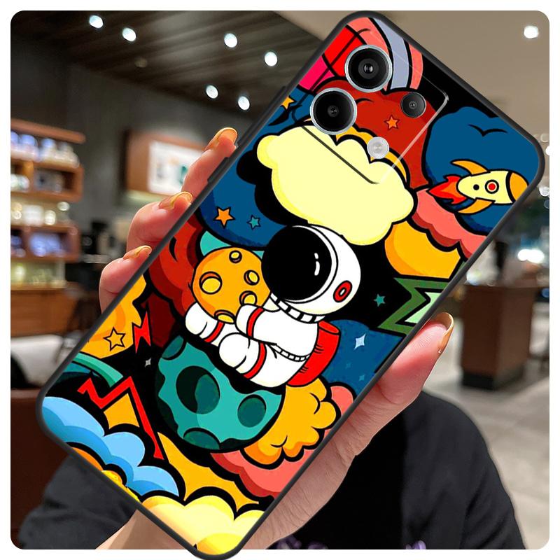 Милый чехол Звездный Астронавт Для Xiaomi Redmi Note 12 9 10 11 13 14 15 Pro Plus Чехол Для Redmi 13C 12C 10C 14C 15 C