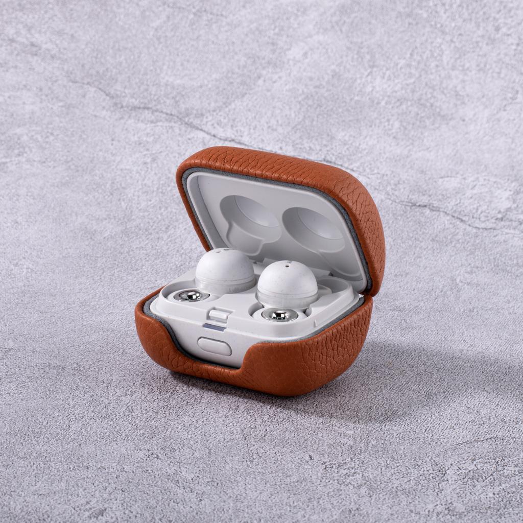 Suitable for Sony LinkBuds Bluetooth wireless headset protective case, lychee pattern leather anti-drop protective case
