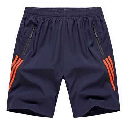 Спортивные шорты свободного кроя больших размеров с контрастными полосками и карманами на молнии