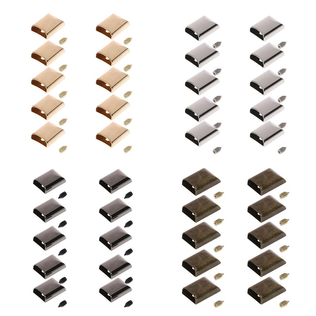 10 шт. кожаных изделий для рукоделия, металлические зажимы для застежки-молнии, заглушки для хвоста, заглушки для головы T