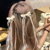 Заколки для волос с кружевом и лентой-бантом в стиле Y2K, женские длинные заколки-бантики, милые заколки для волос в стиле Лолита, аксессуары для волос 1 шт.