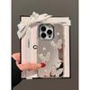 Электроplated 3D Зеркальный чехол-бабочка с жемчугом для iPhone 17/16 Pro Max - Стильная защита для женщин