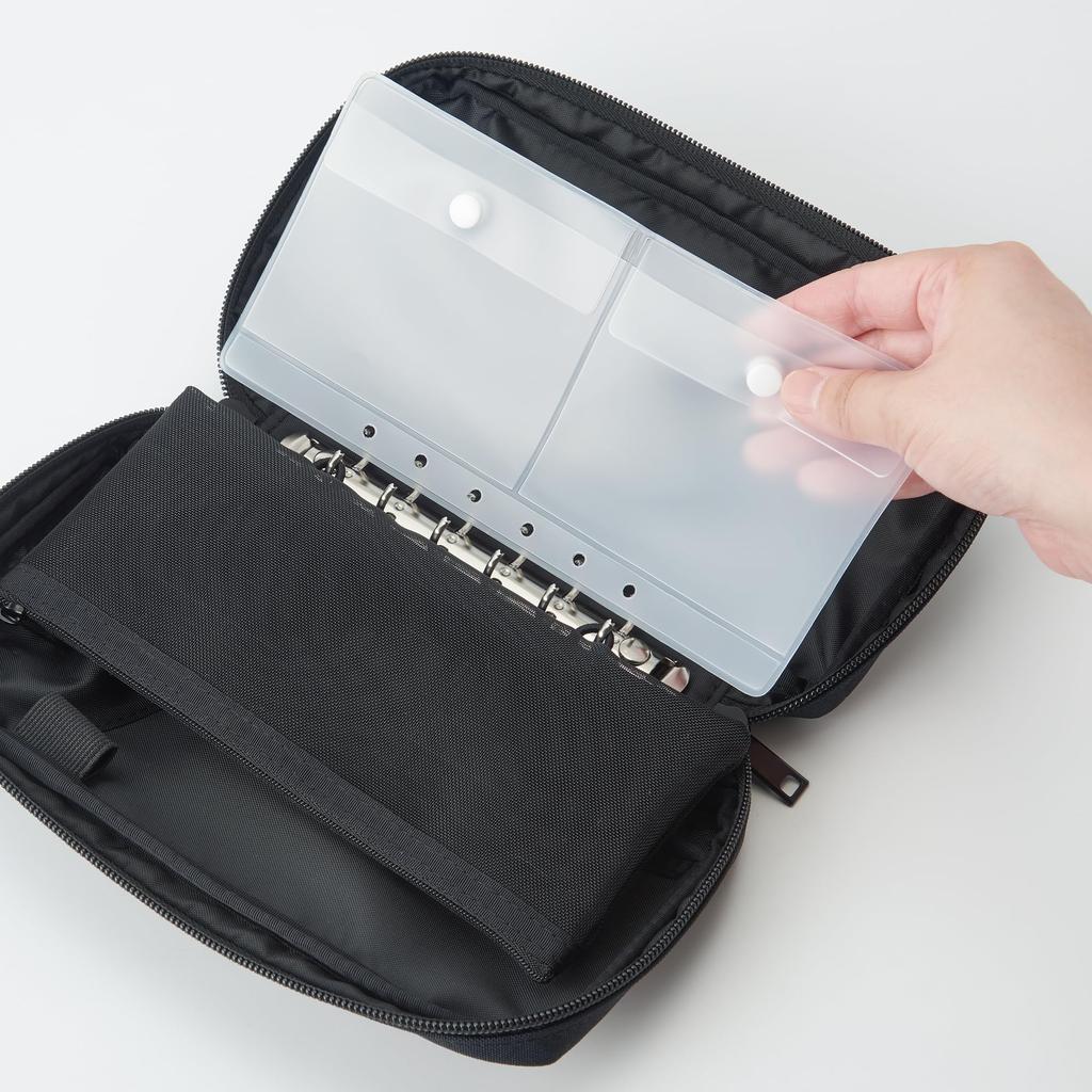MUJI Кошелек для паспорта Прозрачный карман с 20 x 10 OHF43A0A Сменный блок, Разделитель, Прибл.. см,