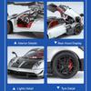 1:Масштаб 24 Pagani Huayra Bc Модели Игрушечные Машинки Свет Музыка Суперкар Резиновые Шины Спортивный Автомобиль Колесо Оттянуть Назад Транспортное Средство Подарок Для Детей Взрослых