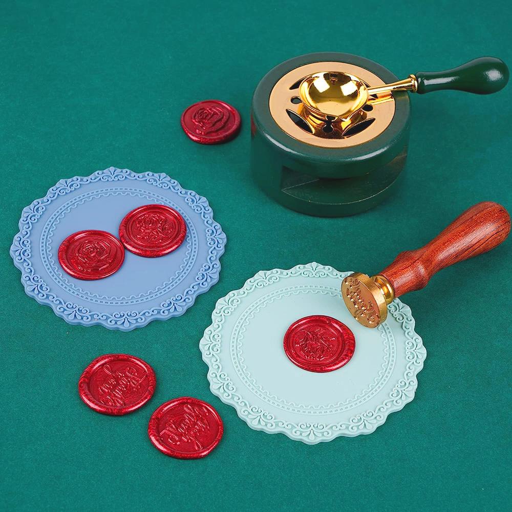 1 шт. Силиконовая доска-подложка для сургуча, форма для сургучной печати, подложка для печати, для DIY, свадебных подарков, подарков на день рождения, пригласительных открыток