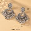 European and American retro Bohemian long tassel water droplet earrings with heavy creative high-end feel earrings