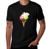 Cute Icecream Clothing T-Shirt T Shirt Man Casual Anime Tshirt T-Shirt