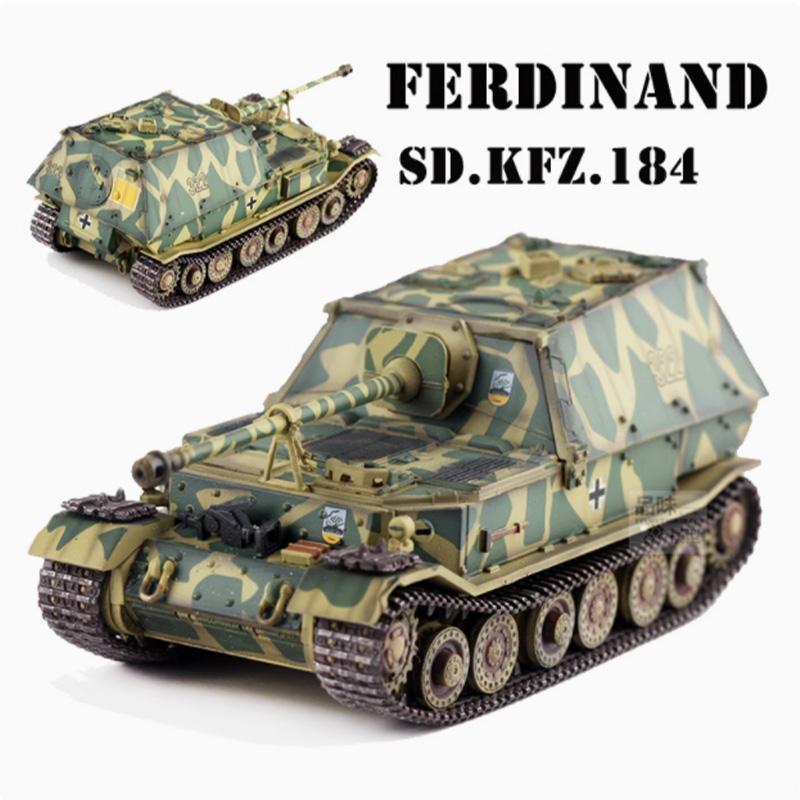 63219 Масштаб 1/72 Немецкий Фердинанд SD.KFZ.184 Противотанковая самоходная артиллерийская установка Курск 1943 Модель гусеничного танка для демонстрации и коллекционирования