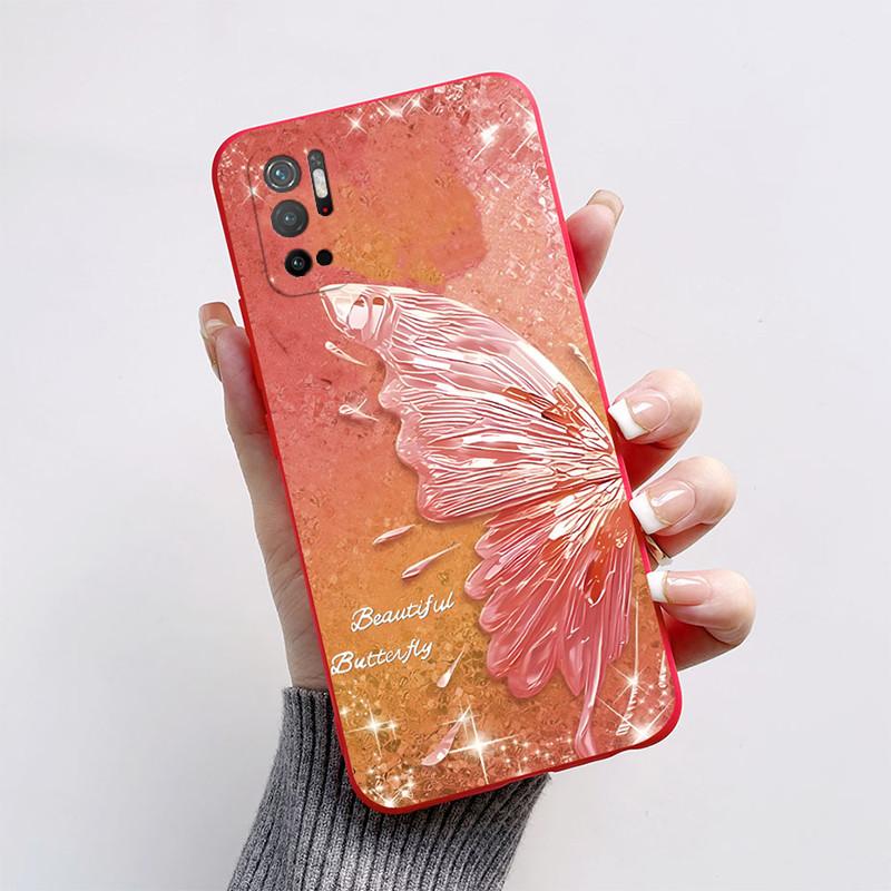 For Xiaomi Poco M3 Pro 5G Case Fashion Butterfly Soft Silicone Phone Cover For Xiaomi Poco M3 Pro PocoM3 M 3 M3Pro Bumper Funda