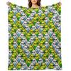 Too Many Birds! - Budgie Squad 1 Throw Blanket Polar Flannels Beautifuls Hairy Blankets