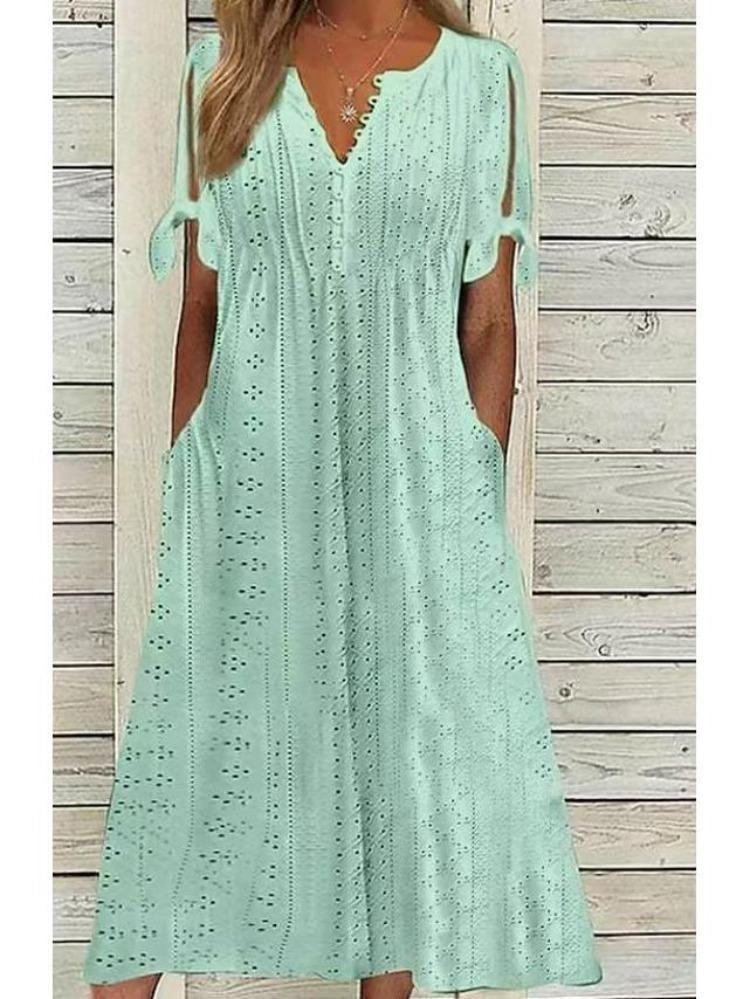 Модное новое повседневное платье свободного кроя с высокой талией и вышивкой
