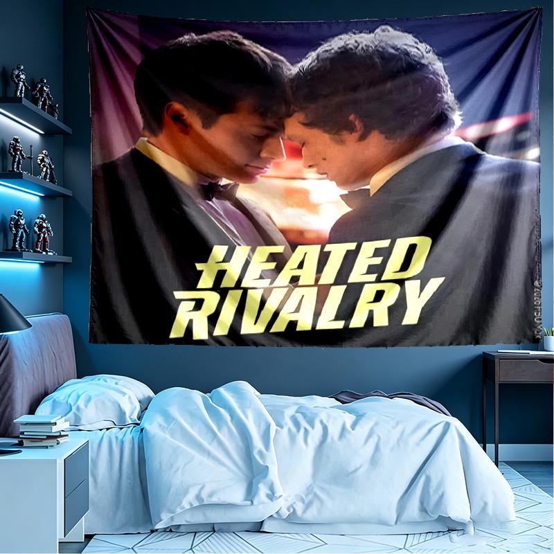 Heated Rivalry Print Tapestry, Lightweight Wall Hanging, for Bedroom, Dorm, Living Room, Home Art Decor, Birthday Christmas Gift for Friends