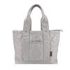 Lizdays Quilted Tote Bag for A4 Size Women, (Light Gray)