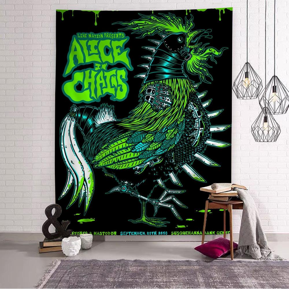 Alice In Chains Группа DIY Настенный Гобелен Подвесной Таро Хиппи Настенные Ковры Общежитие INS Домашний Декор