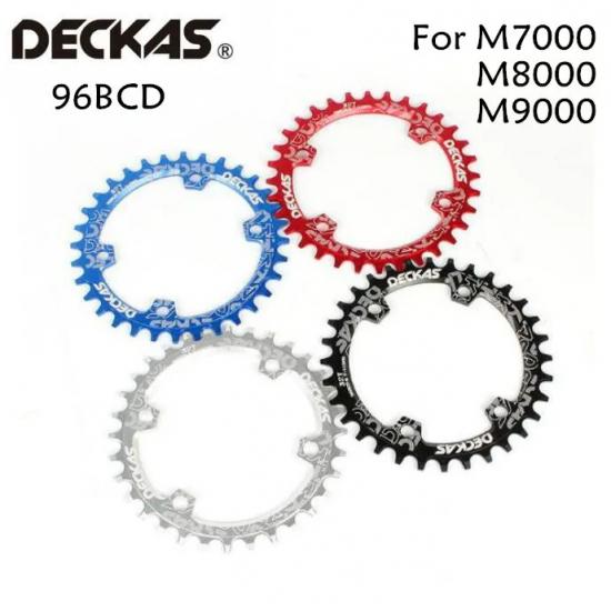 Кругло-овальная звезда Deckas 96BCD для MTB 96bcds 32T 34T 36T 38T 40T 42T 44T 46T 48T Асимметричная звезда для M7000 M8000 M4100 M5100