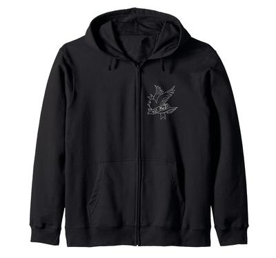Эстетика татуировки Cry Baby Crybaby Bird Толстовка на молнии