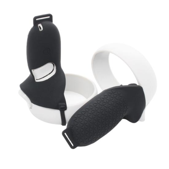1 Pair Silicone Sleeve Protective Handle Cover for Oculus Quest 2 VR Glasses