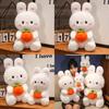 Plush Cute Rabbit Doll With Embracing Persimmon Decorations For Gift Kids