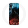 Case for Samsung Galaxy A02 Abstract Texture Background Red Black Blue