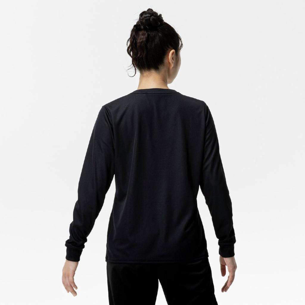 Mizuno NaviDry Long Sleeve Training UPF15 Sun Size Medium Women's T-Shirt, Sweat-Wicking, Quick-Drying, Protection, 32MAC395, Black/Magenta,