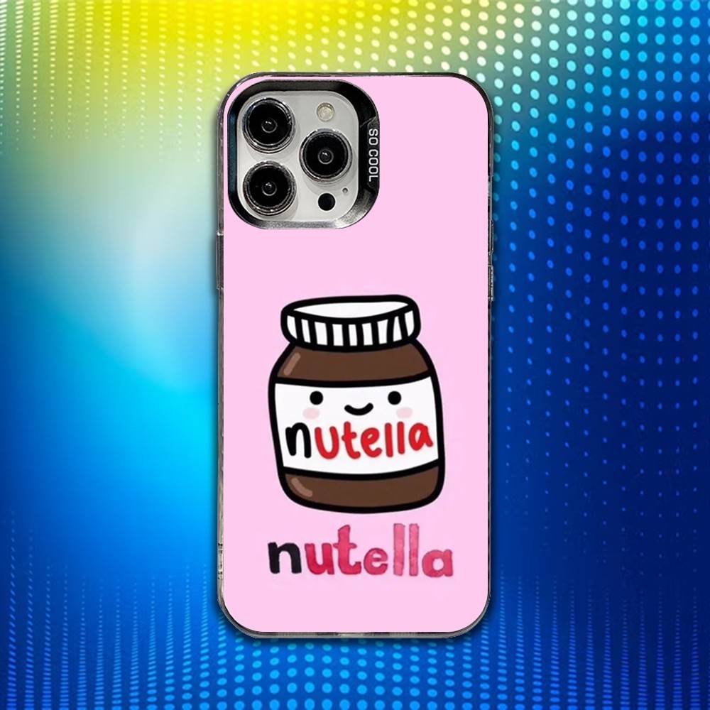 Чехол для телефона N-Nutella Chocolate для iPhone 16,15,14,13,12,11,Mini,Pro,SE,MAX Белый Матовый Ударопрочный Чехол