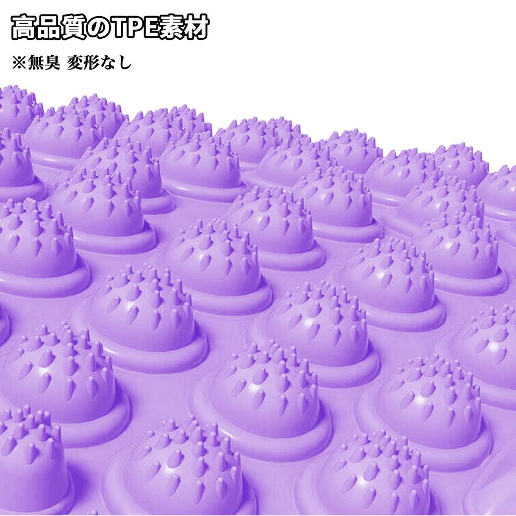 Коврик для акупрессуры ног Ziifun Массажер для акупрессуры ног Home Foot Pressure Point Fatigy Foot Pressure Pressure Purple