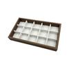 1 Pc, Walnut Wood Pattern Jewelry Box, Jewelry Tray, Suitable for Storing Necklaces, Rings, Earrings and Ear Studs. Color: Beige