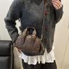 Pu Leather Vintage Underarm Bag Spicy Girl Locomotive Pack Punk Armpit Bag  Girls