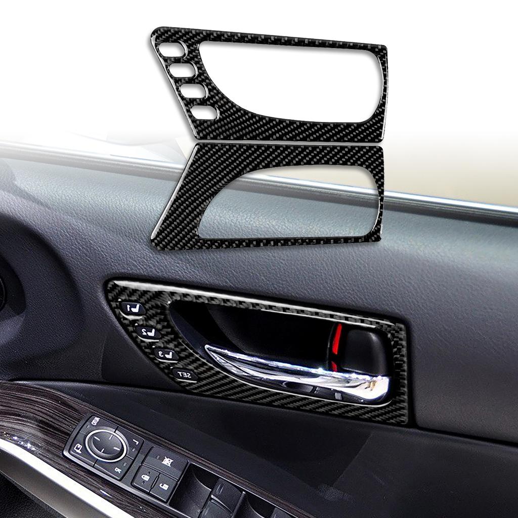 Для Lexus IS250 300 350C 2013-аксессуары, автомобильные наклейки из углеродного волокна для внутренней отделки ручки передней двери, панели