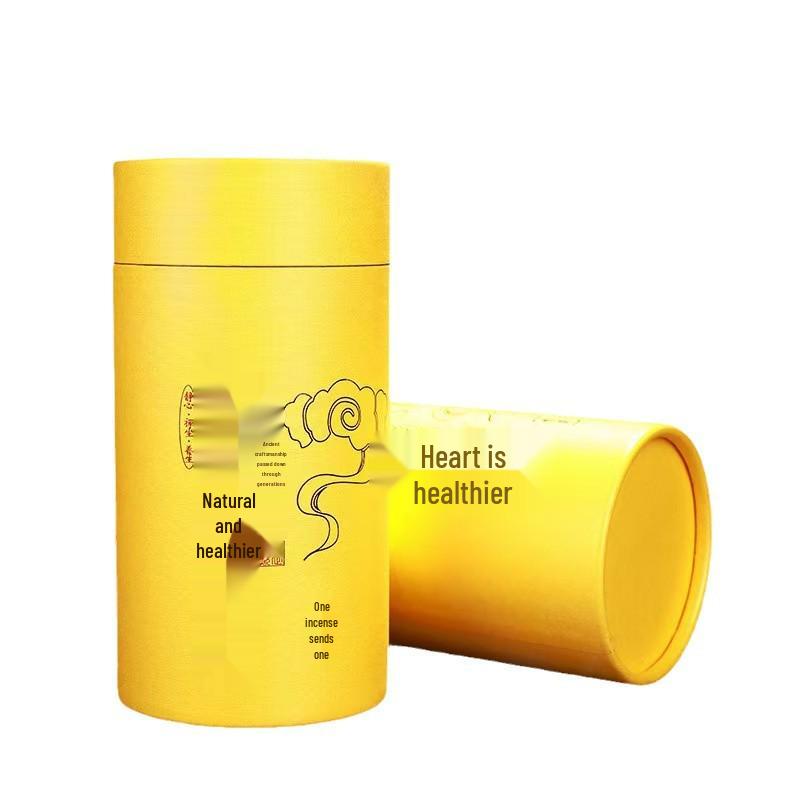 Natural Agarwood & Sandalwood 48-Coil Incense for Bedroom Air Purification with Mugwort in Home Use Paper Box