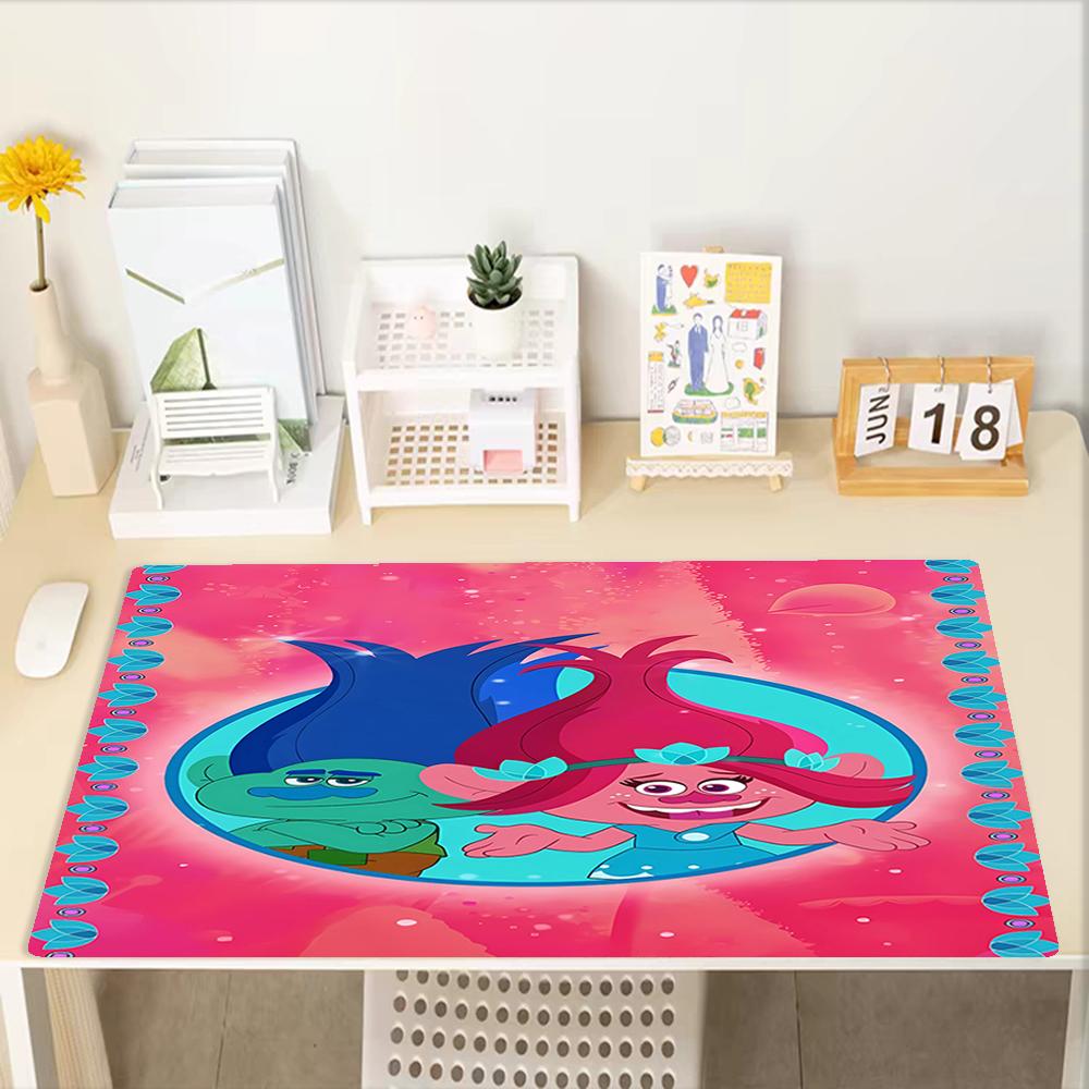 Trolls Theme Mouse Pad, Non Slip Rubber Base, Multifunctional Office & Home Decor, Perfect for Workspace Personalization.