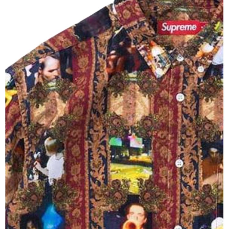 Supreme Mark Leckey Hardcore Printed Corduroy Shirt SUP-FW23-089
