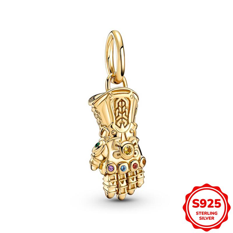 Marvel Человек-паук и Щит Капитана Америки Подвеска Шарм Бусина Подходит для Браслета 3 мм Ожерелье Женский Кулон Роскошные DIY Ювелирные Изделия Подарок