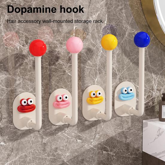 4 шт. самоклеящиеся настенные крючки прочные несущие креативные формы легко устанавливаются настенные вешалки для полотенец без перфорации