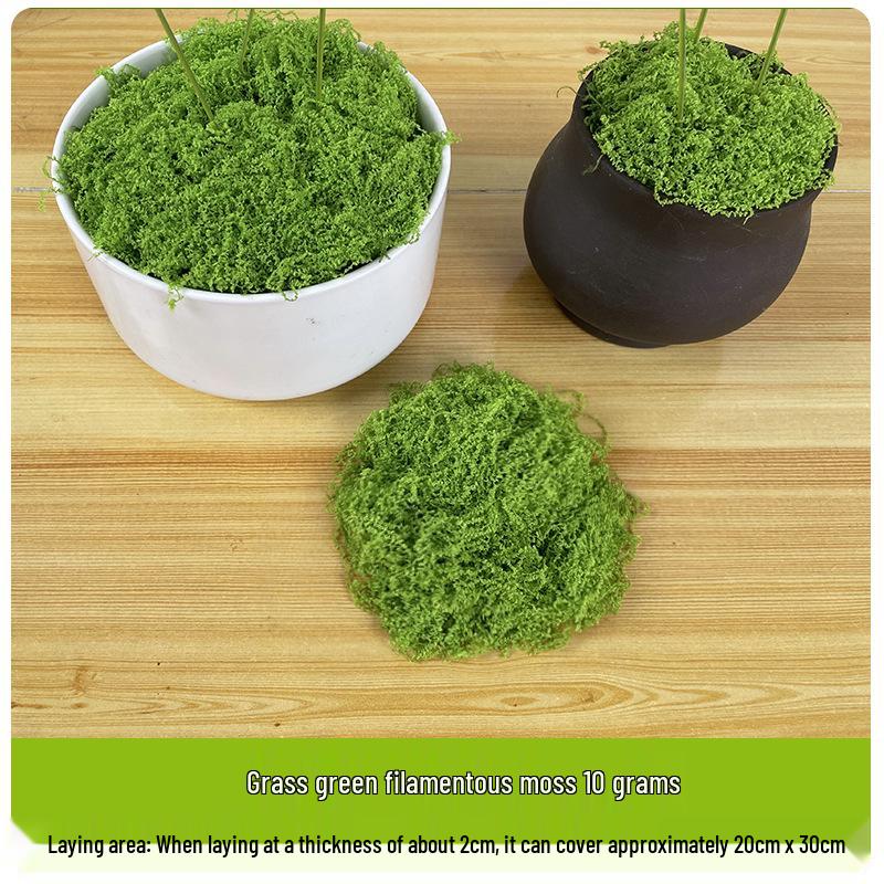 Искусственный мох, шелковистая трава, газон для ландшафтного дизайна и декора