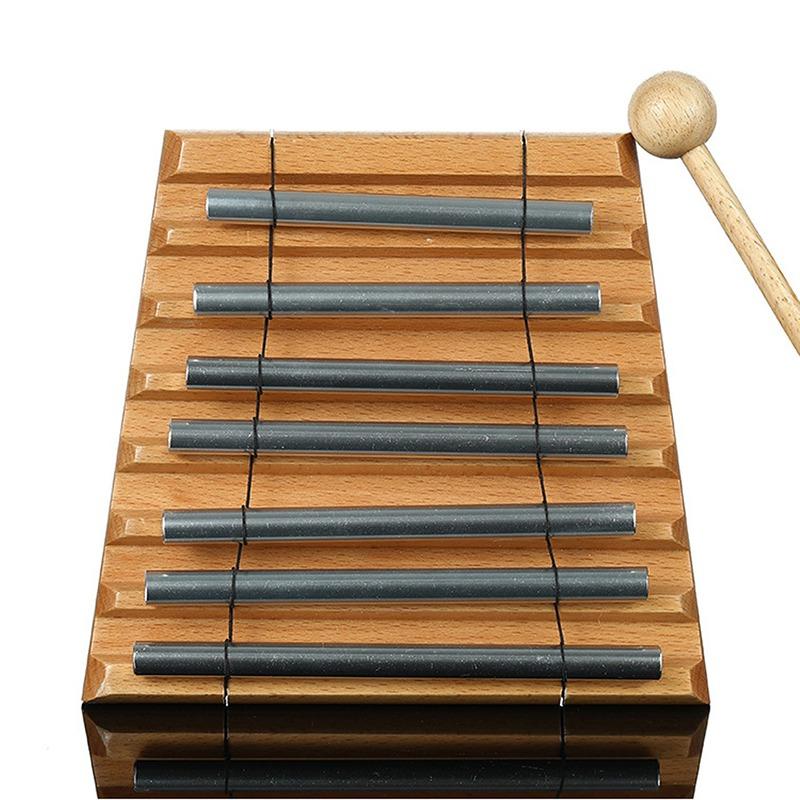 Деревянные колокольчики ветра 7 тонов Звуковое исцеление Медитационный колокол Металлический звуковой луч Колокольчик Йога Профессиональный перкуссионный музыкальный инструмент