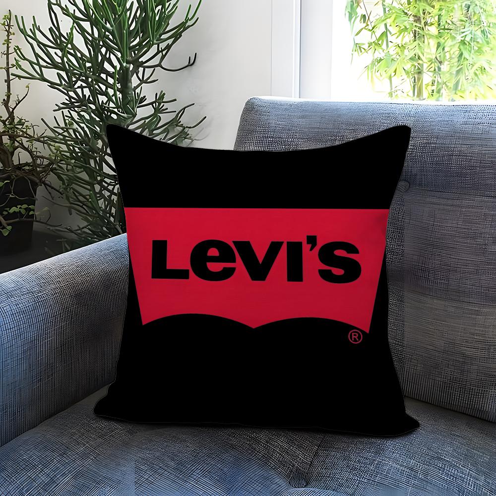 Popular L-LLevi's Cushion Cover Comfortable Reversible Pillow Cover Ideal for Car Sofa Bedroom & Beyond