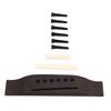 Guitar Bridge Nut Saddle Pins 6 String Acoustic Guitar Bone Nut Saddle Wood Bridge Pins Set