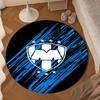 1PC rug Monter-rey Football Crest Art Round mat Home Decor, Chair rug For livingroom,Bedroom, doormat home decor Birthday Gift Christmas Gifts