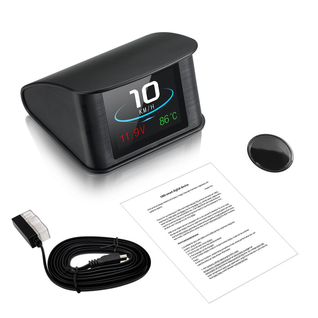 P10 OBD Автомобильный Цифровой Проекционный Дисплей OBD2 Для HUD Умный Измеритель Скорости Бортовой Компьютер Об/мин Температура Воды Вольтметр Дисплей