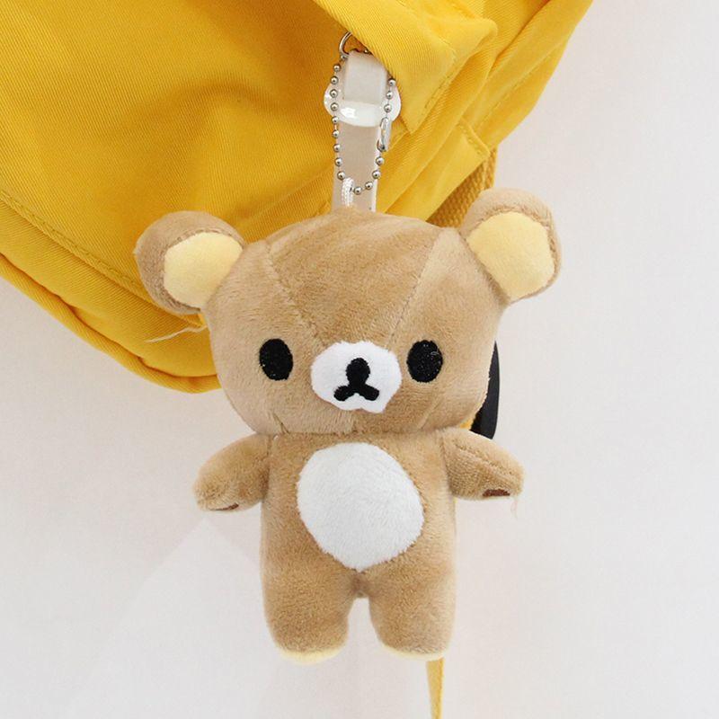 10 см Плюшевые брелоки-медведи Рилаккума Милые Kawaii Брелок-подвеска на сумку Брелок Подвеска на рюкзак Кукла Плюшевая Мягкая Брелок на день рождения Подарок Игрушка
