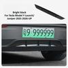 For Tesla Model Y Juniper Launch 2025 2026 Rear Car Spoiler Protector Guard Carbon Fiber Pattern ABS Air Knife Cover Accessories