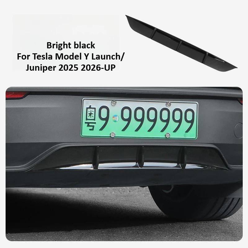 For Tesla Model Y Juniper Launch 2025 2026 Rear Car Spoiler Protector Guard Carbon Fiber Pattern ABS Air Knife Cover Accessories