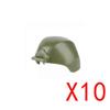 Военные Строительные Аксессуары Мини Кирпич Камуфляж Шляпа Тактический Шлем Кепка с Козырьком Рюкзак Радио Игрушка Подарок DIY K040